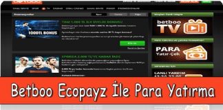 Betboo Ecopayz İle Para Yatırma